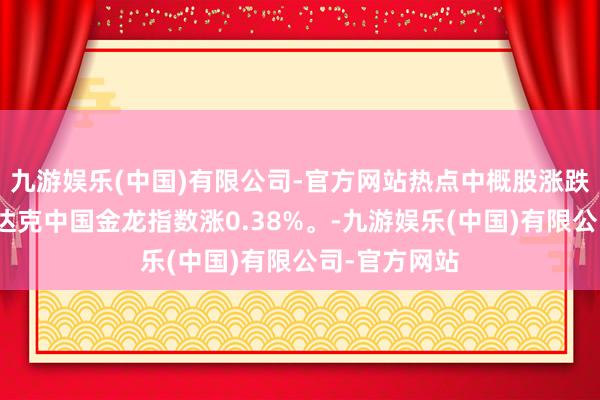 九游娱乐(中国)有限公司-官方网站热点中概股涨跌不一，纳斯达克中国金龙指数涨0.38%。-九游娱乐(中国)有限公司-官方网站